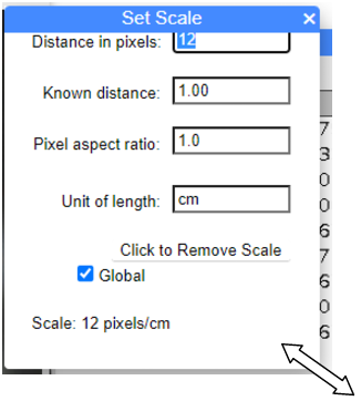 Hover the pointer over lower-right corner of popup menu, then left-click and drag the edge down to reveal full menu (see Fig. 3)